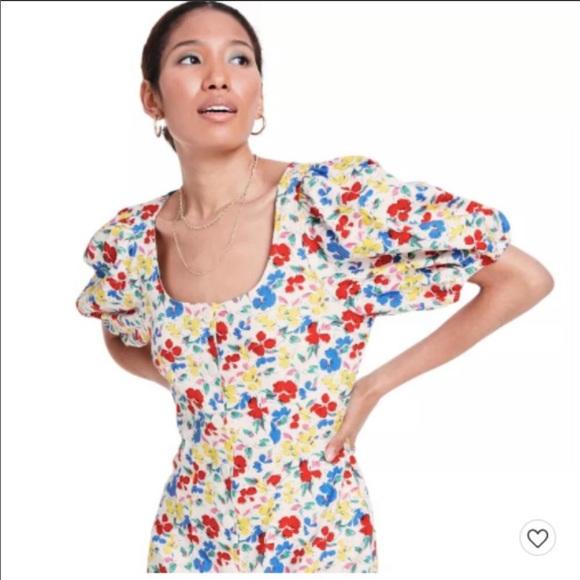 RIXO x Target Floral Puff Sleeve Bodice Dress 6 - Picture 3 of 13
